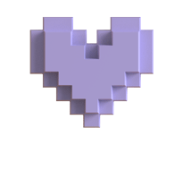 Lilac heart lovebox purple